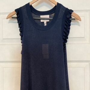 Cinq a Sept Lenore Top NAVY SMALL NWT